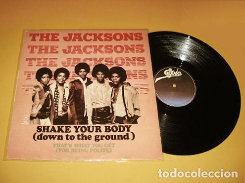 Discos de vinilo: THE JACKSONS - SHAKE YOUR BODY (DOWN TO THE GROUND) (7:59) - MAXI SINGLE - 1979