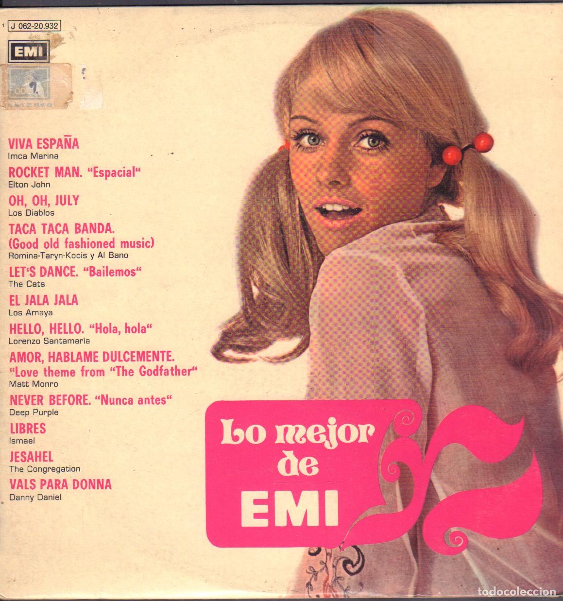Discos de vinilo: LO MEJOR DE EMI - ELTON JOHN, LOS DIABLOS, LOS AMAYA, DEEP PEOPLE.../ LP EMI 1972 RF-25989