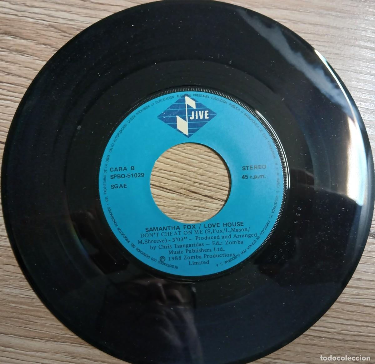 Discos de vinilo: DISCO VINILO SINGLE SAMANTHA FOX (LOVE HOUSE) - Foto 4