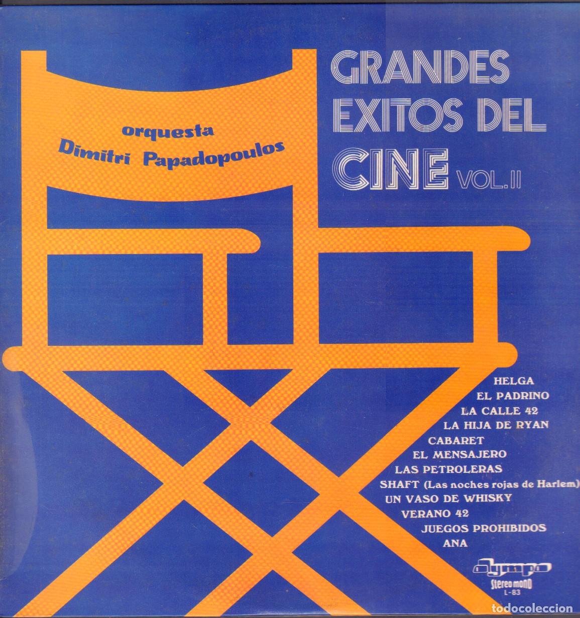 Discos de vinilo: GRANDES EXITOS DEL CINE VOL. ll - ORQUESTA &rdquo;DIMITRI PAPADOPOULOS&rdquo; / LP OLYMPO 1972 RF-25994