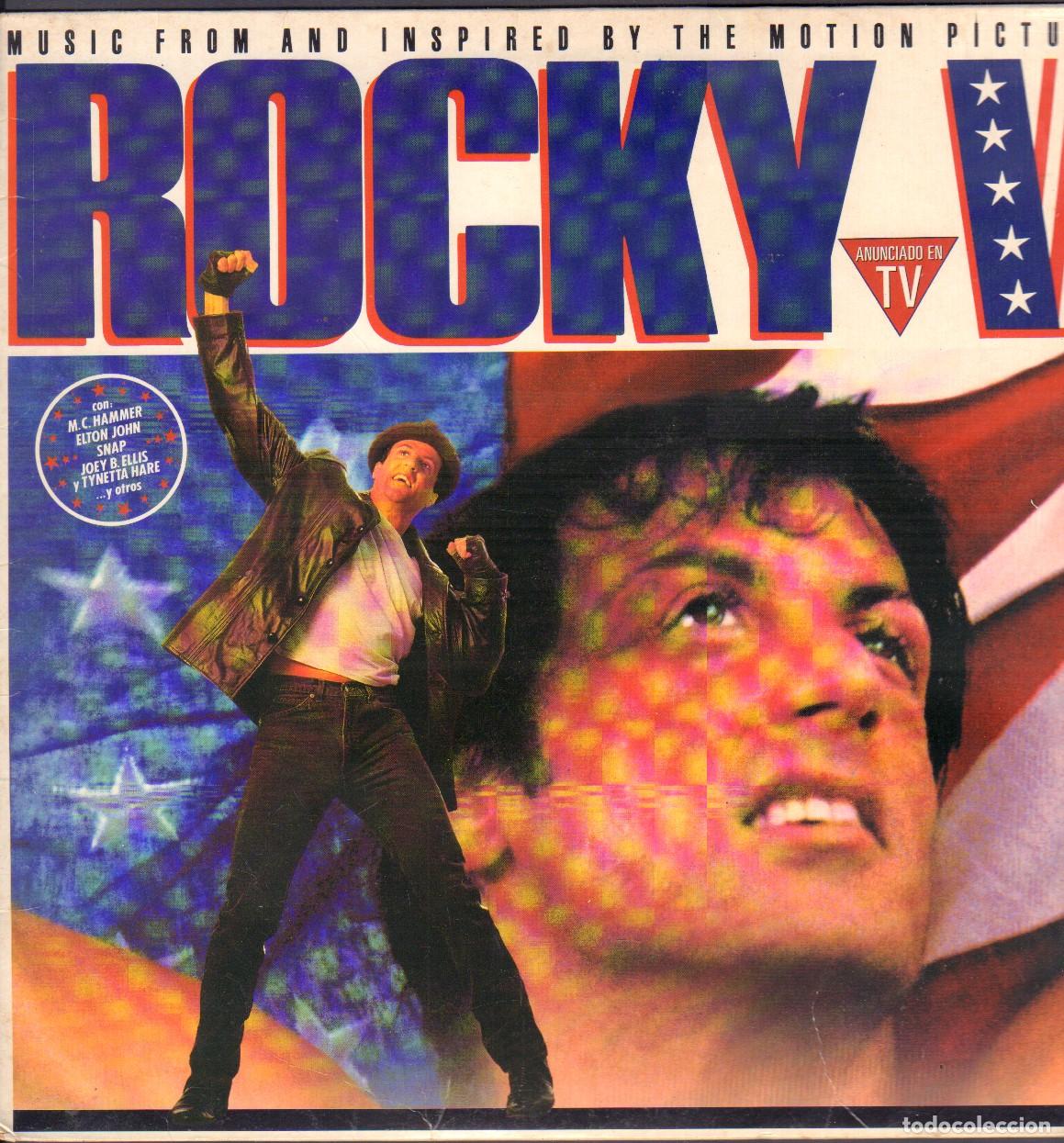 Discos de vinilo: ROCKY V - MUSIC FROM AND INSPIRED BY THE MOTION PICTURE / LP HISPAVOX 1990 RF-25995