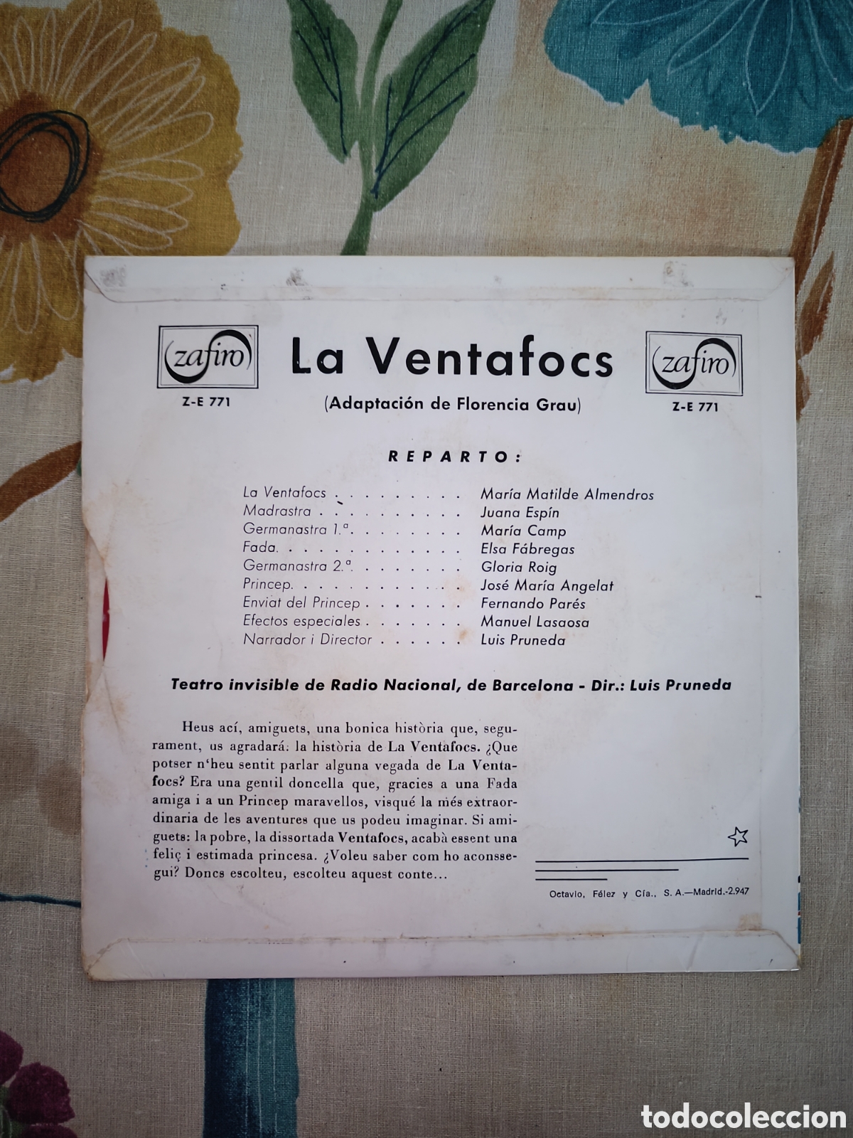 Discos de vinilo: La Ventafocs. Cont&eacute; popular - Foto 2