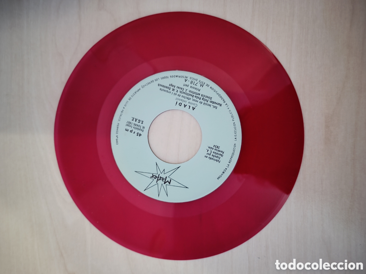 Discos de vinilo: Aladi. Cont&eacute; popular - Foto 5