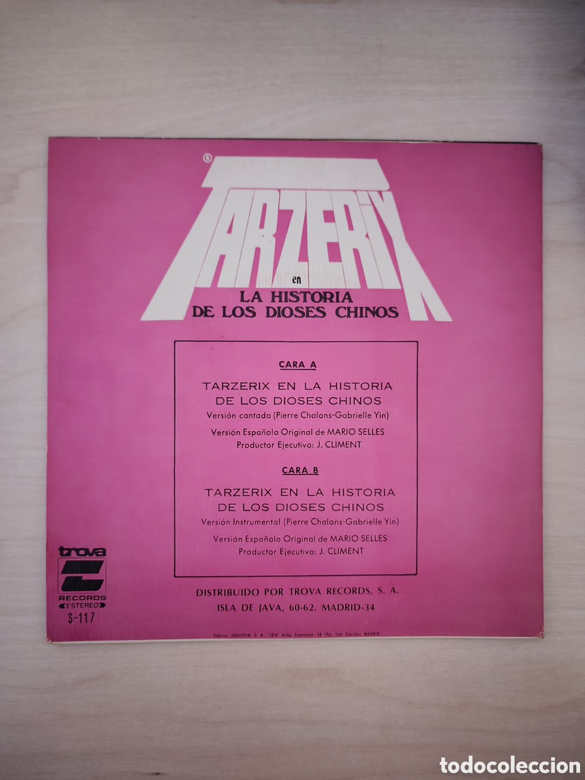 Discos de vinilo: Tarzerix. La historia de los dioses chinos - Foto 2