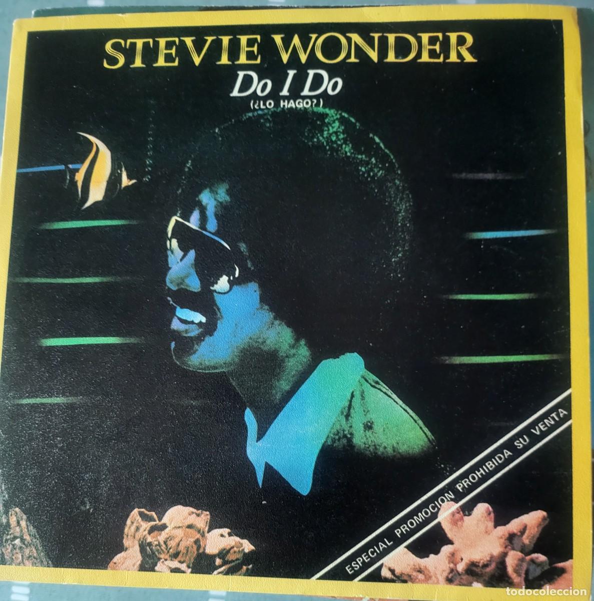 Discos de vinilo: Stevie Wonder single sello Motown editado en Espa&ntilde;a a&ntilde;o 1982 promocional...