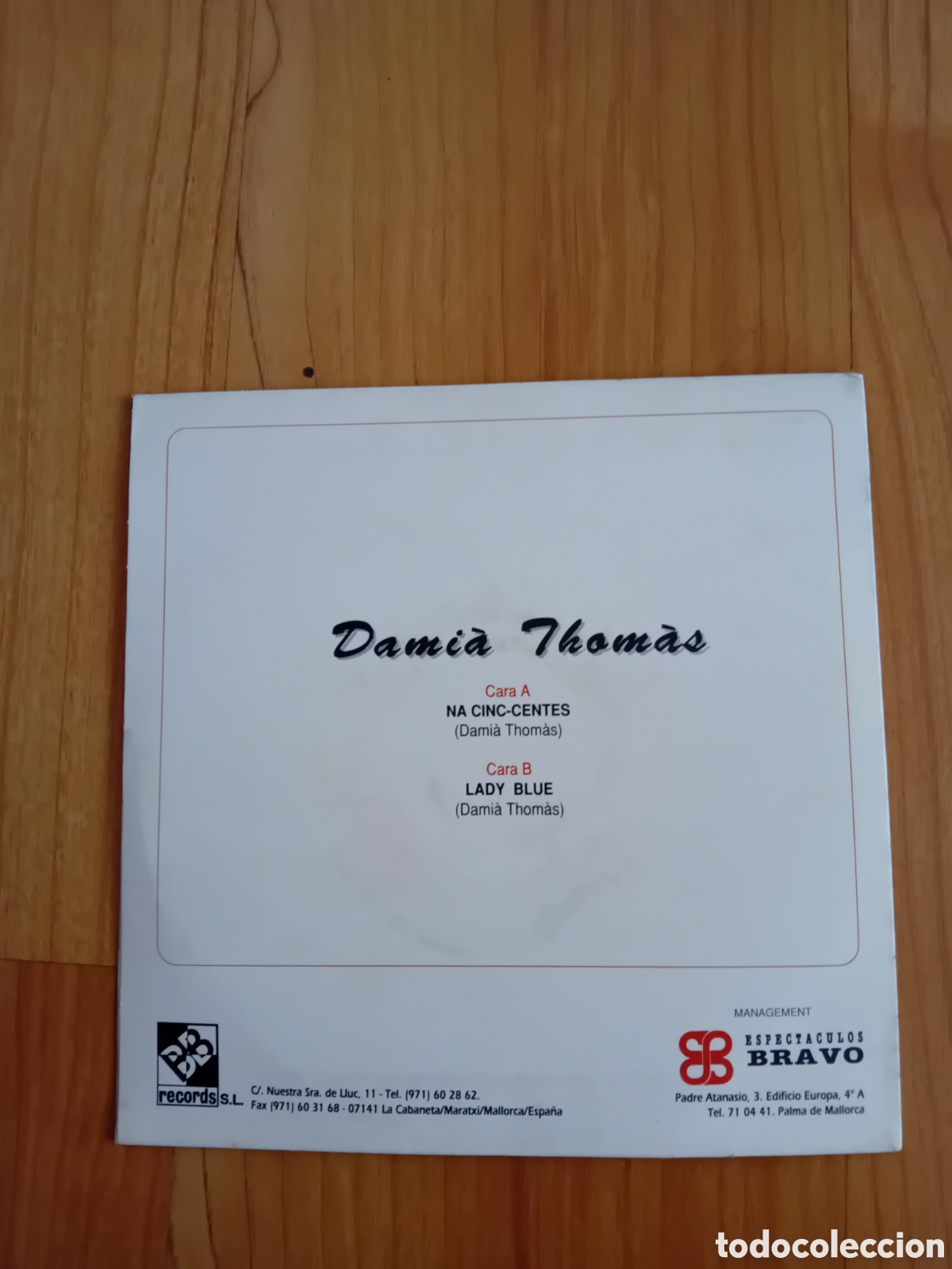 Discos de vinilo: DAMIA THOMAS. NA CINC-CENTES - Foto 2