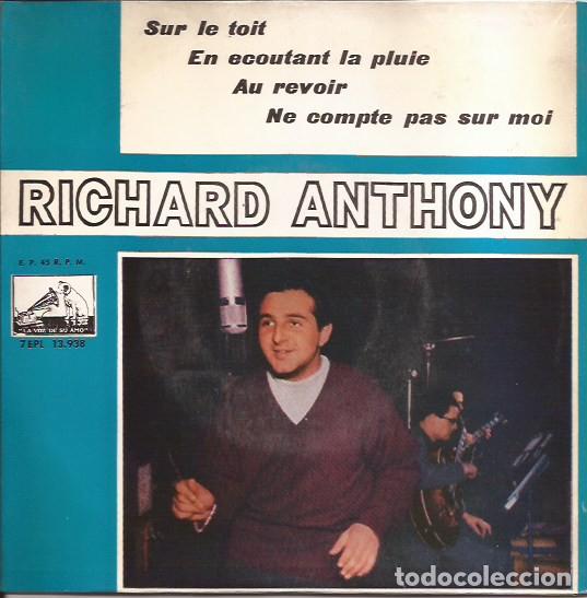 Discos de vinilo: EP RICHARD ANTHONY SUR LE TOIT VSA 13.938 SPAIN