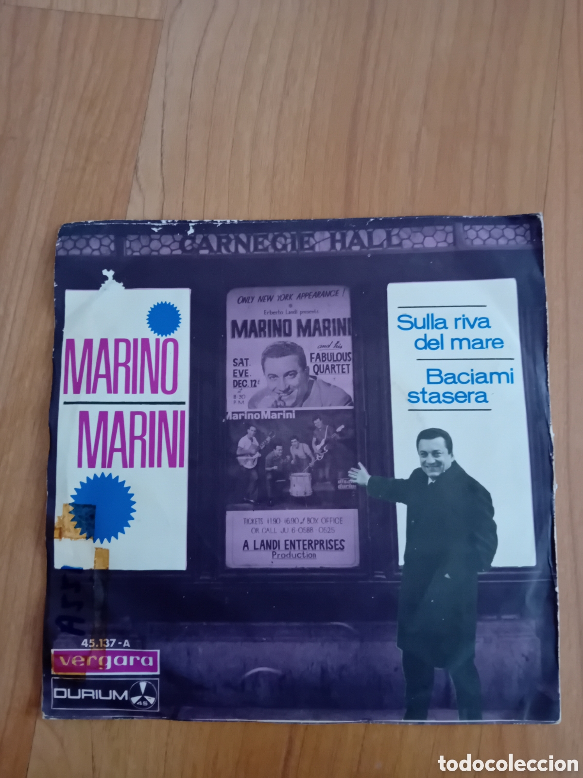 Discos de vinilo: MARINO MARINI. SULLA RIVA DEL MARE - Foto 2