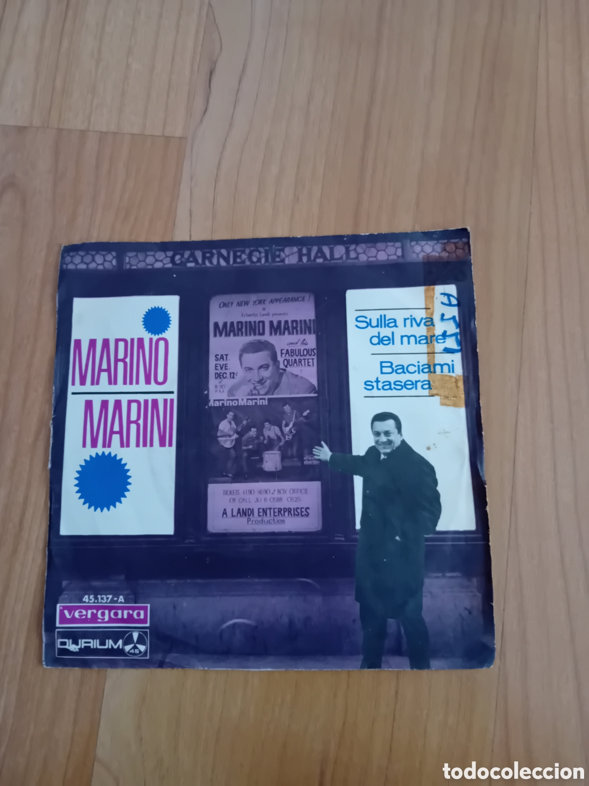 Discos de vinilo: MARINO MARINI. SULLA RIVA DEL MARE