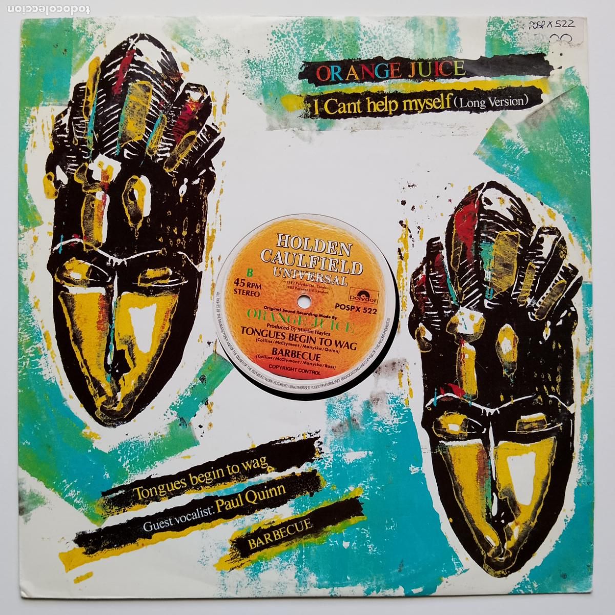 Discos de vinilo: Orange Juice-I Can't Help Myself (12'' Polydor) 'Rip It Up'. Edwyn Collins. Post-Punk, Fire Engines