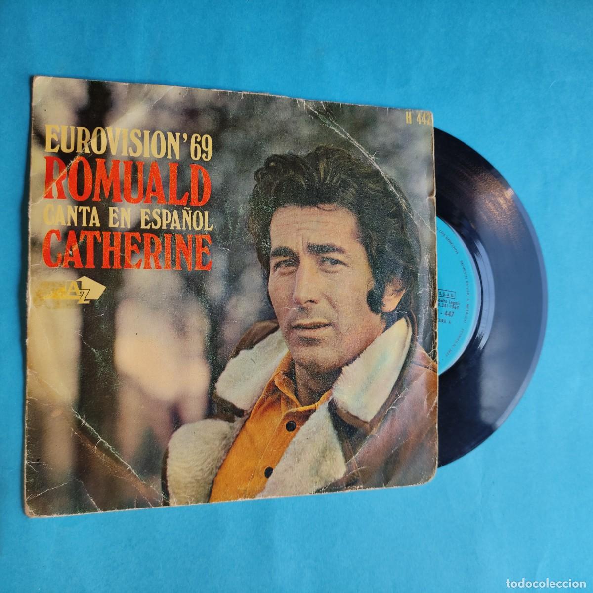 Discos de vinilo: ROMUALD . CATHERINE (EN ESPA&Ntilde;OL ) ** EUROVISION 69 ** SINGLE** juani