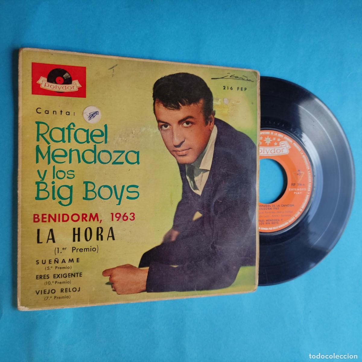 Discos de vinilo: RAFAEL MENDOZA Y LOS BIG BOYS ** LA HORA ** BENIDORM 1963 ** EP ** juani