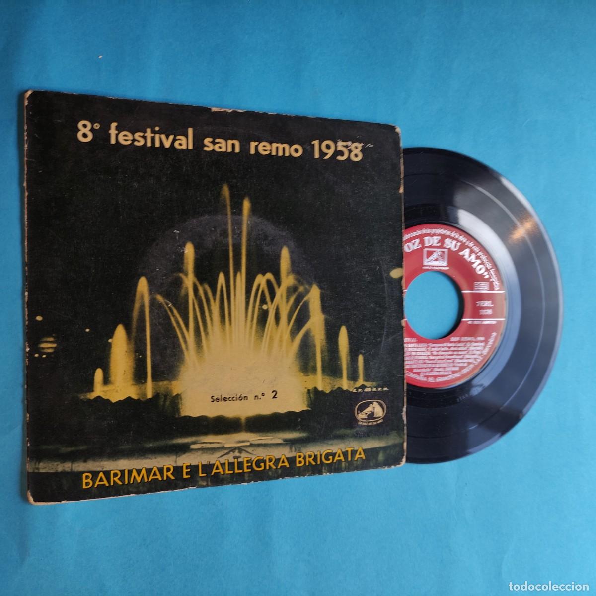 Discos de vinilo: BARIMAR . E L'ALLEGRA BRIGATA (8&ordm; FESTIVAL DE SAN REMO 1958) EP LA VOZ DE SU AMO ** juani