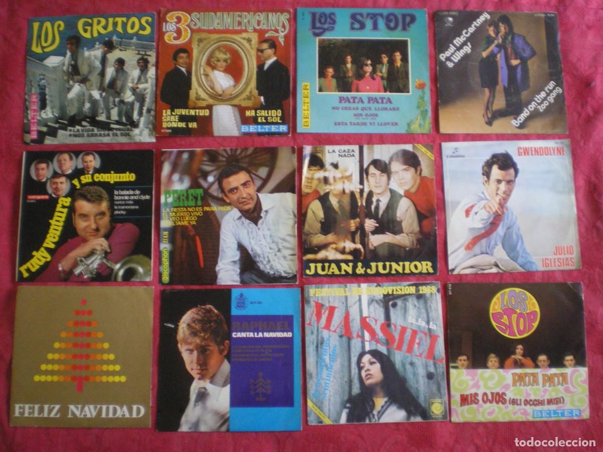 Discos de vinilo: LOTE DE 12 SINLGES VARIADOS. FOTOS.