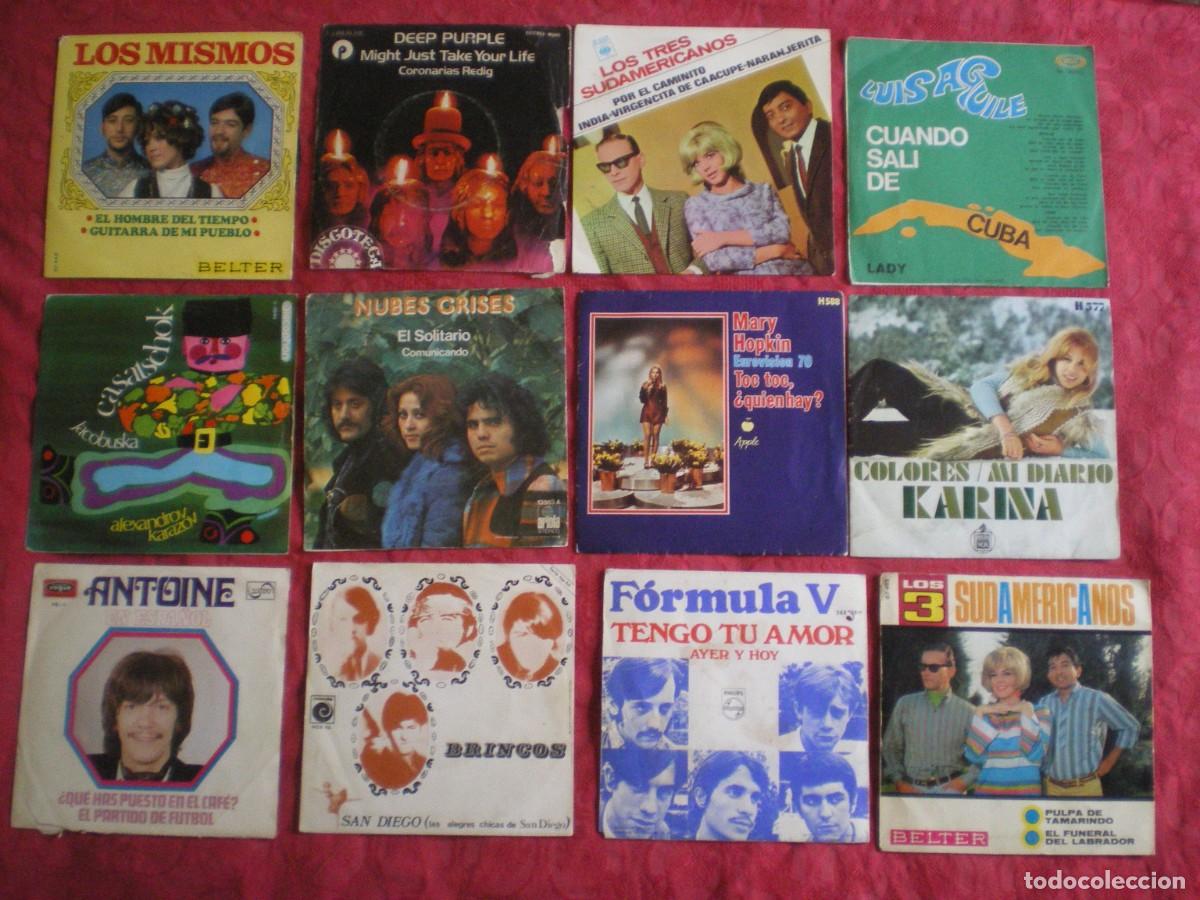Discos de vinilo: LOTE DE 12 SINLGES VARIADOS. FOTOS.