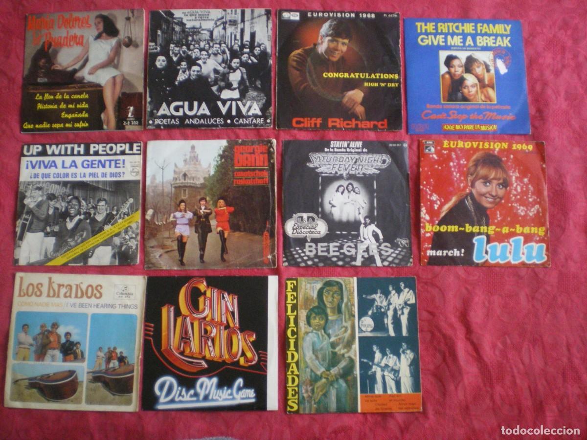 Discos de vinilo: LOTE DE 11 SINLGES VARIADOS. FOTOS.