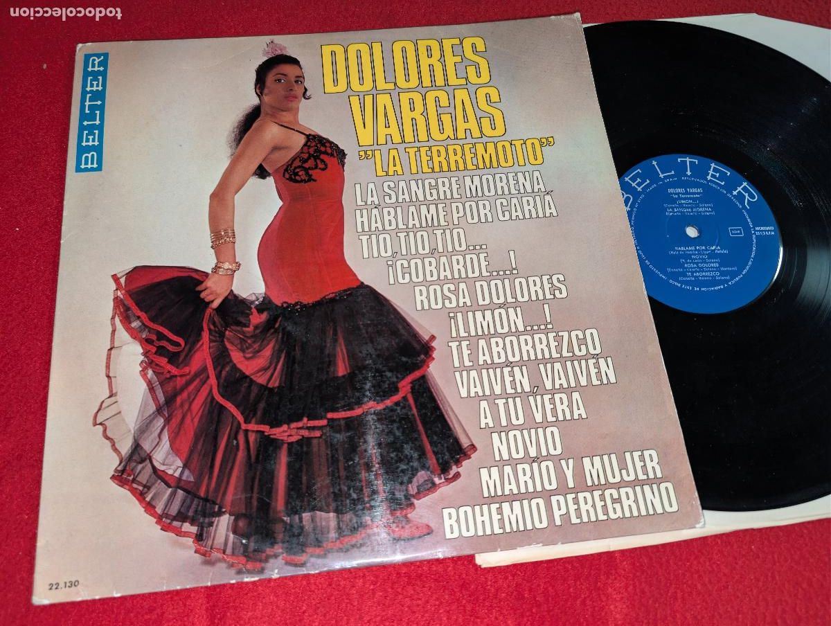 Discos de vinilo: DOLORES VARGAS LA TERREMOTO LP 1966 Belter