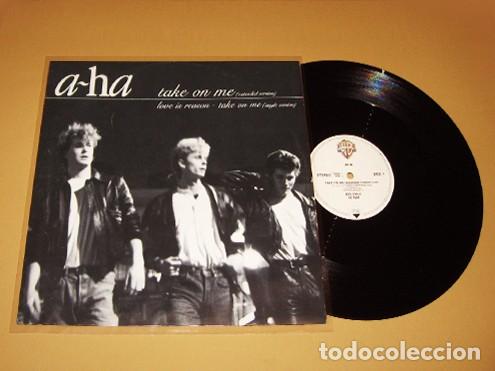 Discos de vinilo: A-HA - TAKE ON ME (EXTENDED VERSION) (4:45) / LOVE A REASON - MAXI SINGLE - 1984