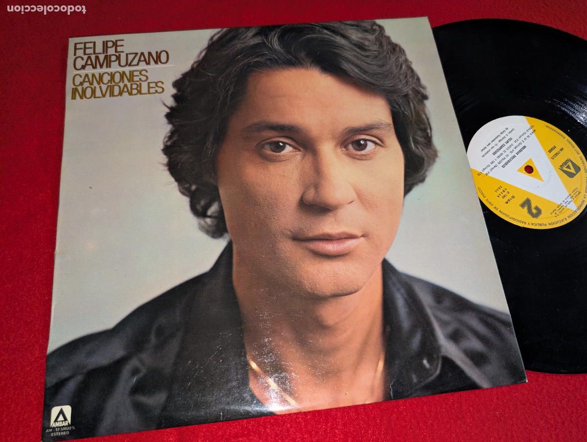 Discos de vinilo: FELIPE CAMPUZANO Canciones Melodias inolvidables LP 1980 Ambar