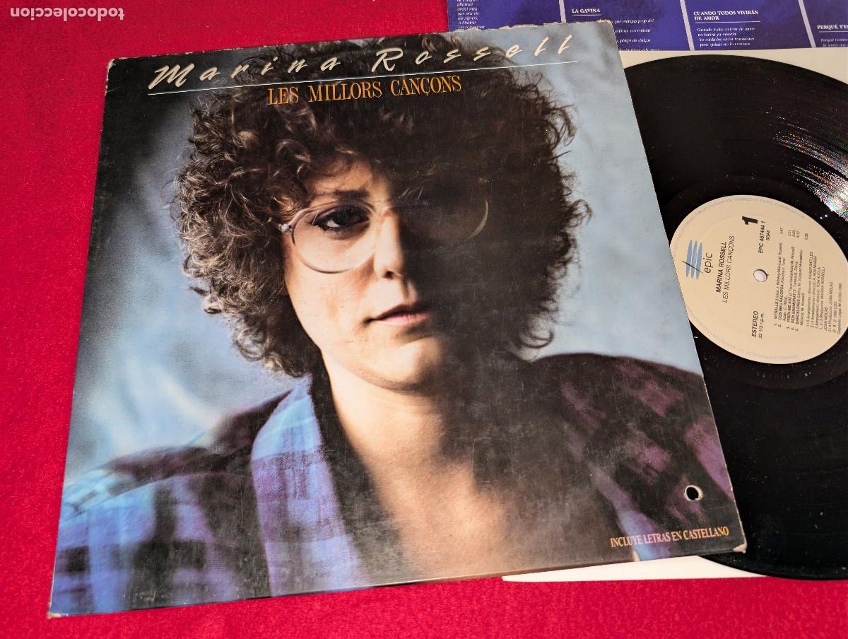 Discos de vinilo: MARINA ROSSELL Les millors can&ccedil;ons LP 1990 Epic CATALA
