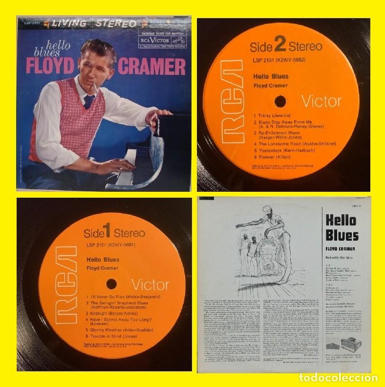 Discos de vinilo: FLOYD CRAMER &lrm;&ndash; Hello Blues 1960 RARE 1&ordm; LP, ELVIS PRESLEY, LP Stereo RCA VICTOR, TODO EXC