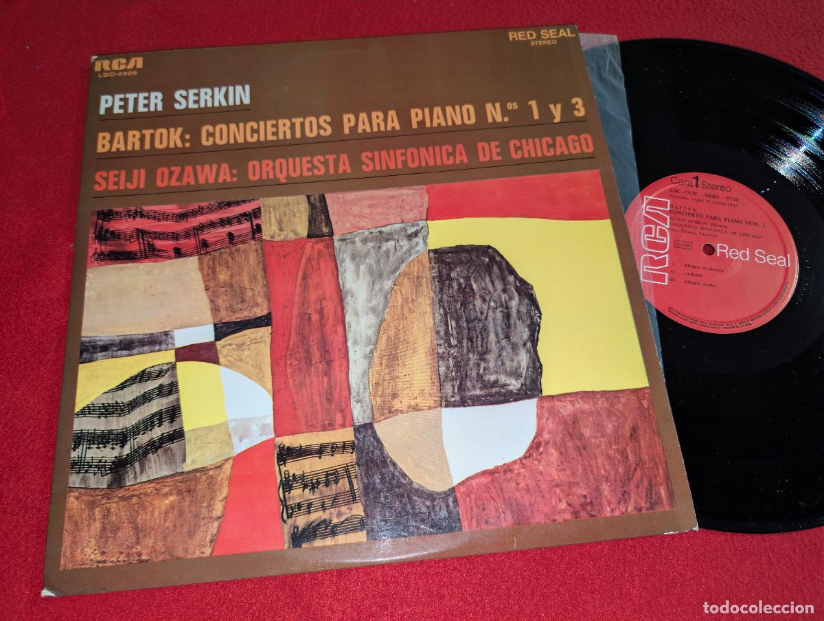 Discos de vinilo: ORQ. CHICAGO dir Ozawa + PETER SERKIN piano BARTOK concierto piano 1 + 3 LP 1969 RCA ESPA&Ntilde;A SPAIN