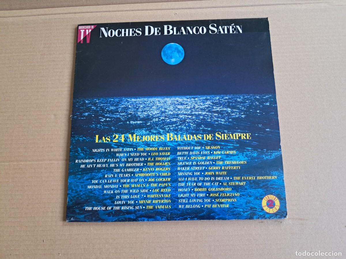 Discos de vinilo: VARIOS ARTISTAS - NOCHES DE BLANCO SATEN DOBLE LP 1991 EDICION ESPA&Ntilde;OLA