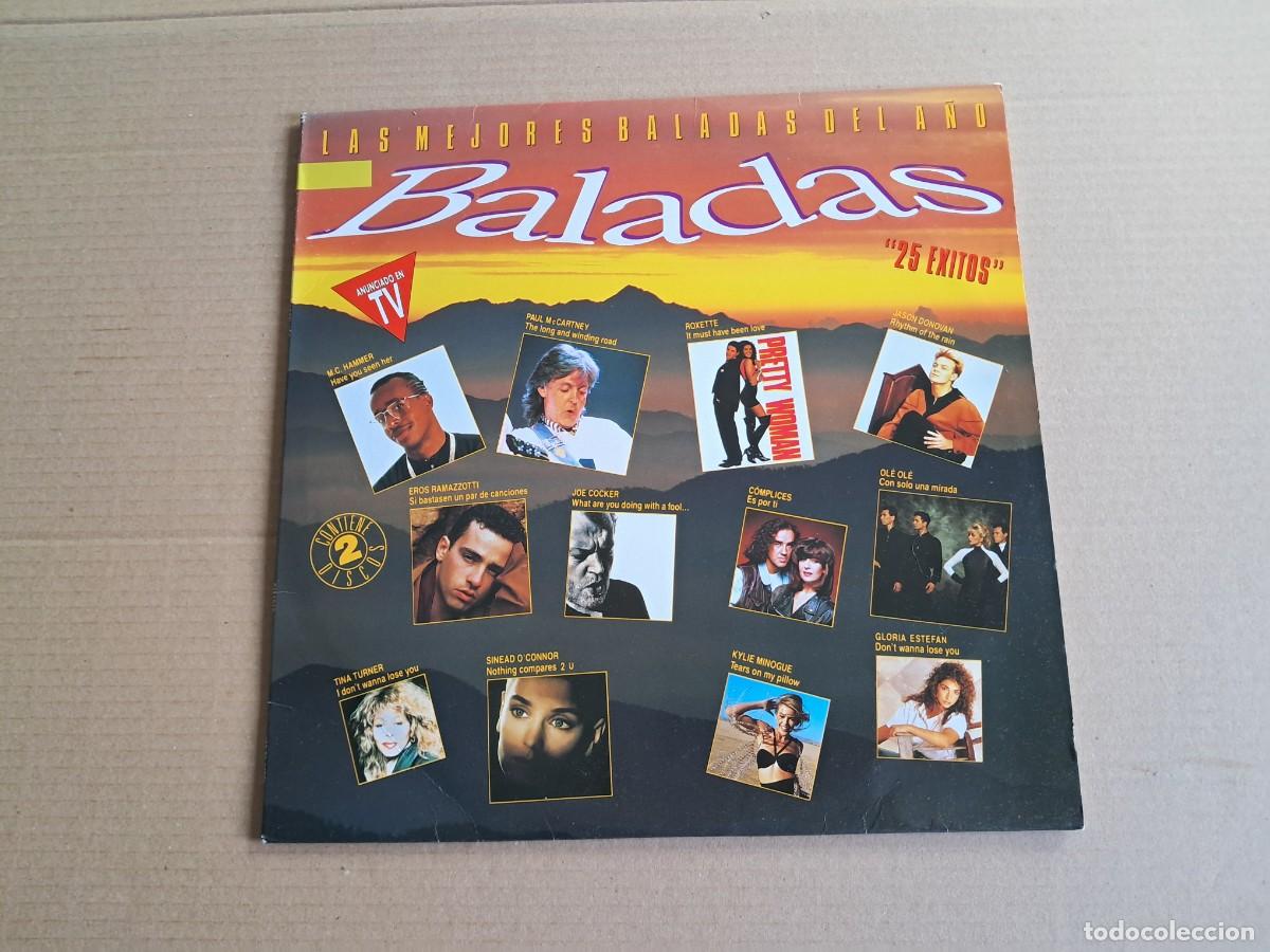 Discos de vinilo: VARIOS ARTISTAS - LAS MEJORES BALADAS DEL A&Ntilde;O 1990 DOBLE LP