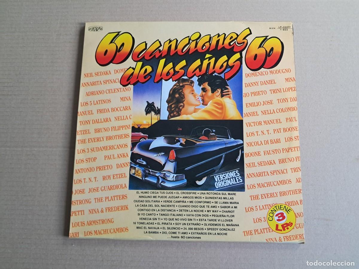 Discos de vinilo: VARIOS ARTISTAS - 60 CANCIONES DE LOS A&Ntilde;OS 60 3 LP&acute;S 1987