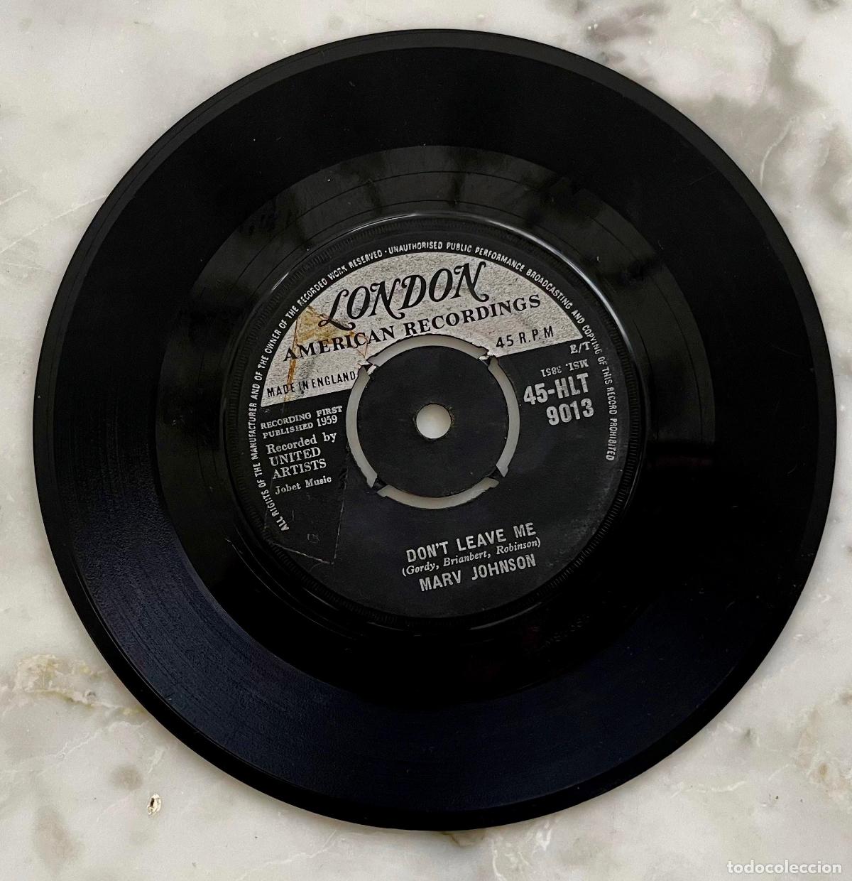 Discos de vinilo: MARV JOHNSON. DON&acute;T LEAVE ME/ YOU GOT WHAT IT TAKES. SINGLE ORIGINAL UK 1959