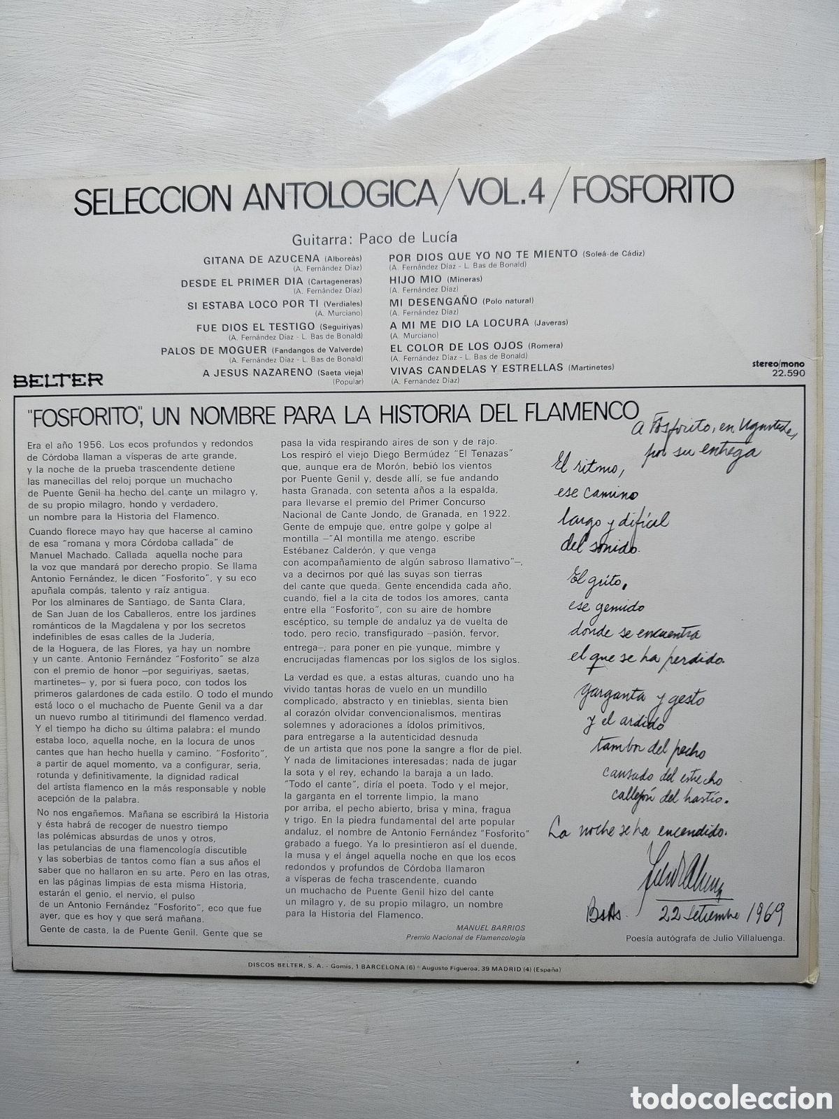 Discos de vinilo: Fosforito LP Volumen 4 - Foto 2