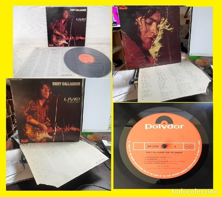 Discos de vinilo: RORY GALLAGHER / LIVE EUROPE 1972 !! RARA 1&ordf; EDIC ORG JAPAN + INSERTO, EXC !!