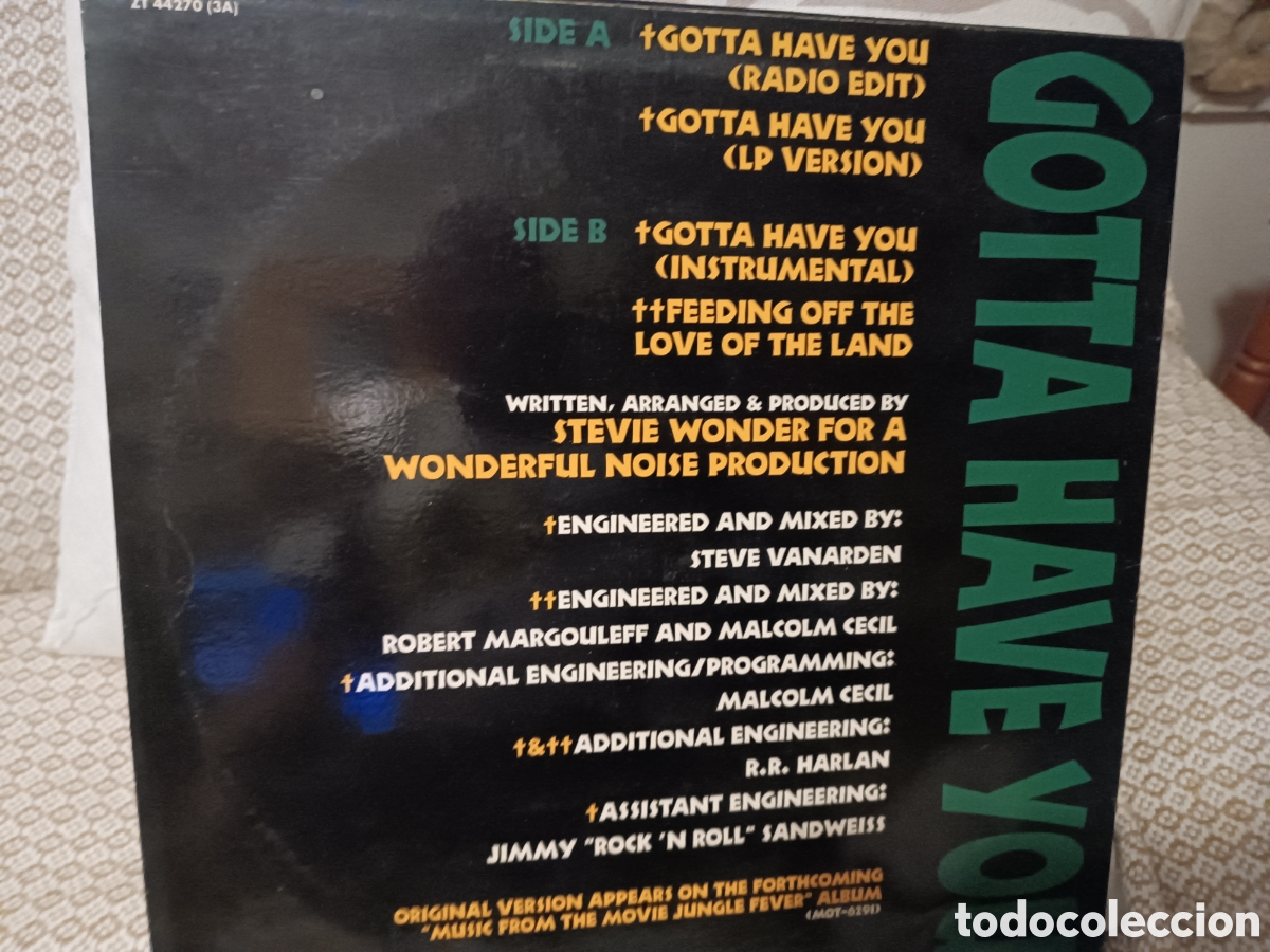 Discos de vinilo: Stevie Wonder Gotta Have You - Foto 2