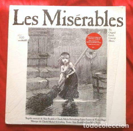 Discos de vinilo: LOS MISERABLES (2LP 1980) Banda Sonora del Musical Producci&oacute;n Francesa Completa - Victor Hugo