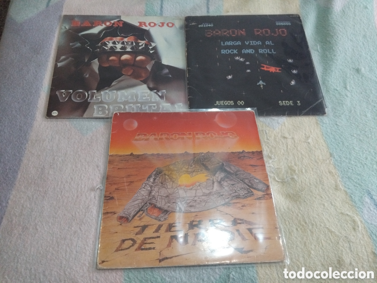 Discos de vinilo: LOTE BARON ROJO 3 LPS VINILO