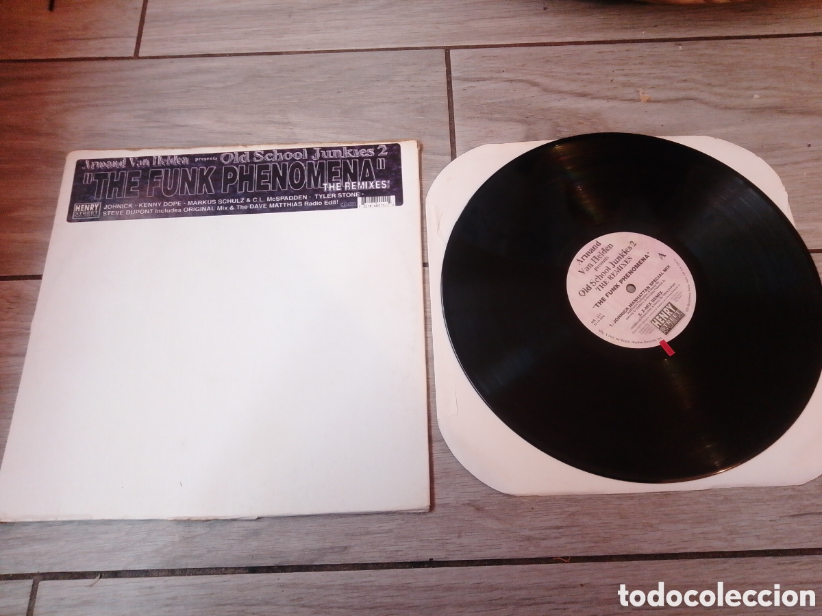 Discos de vinilo: ARMAND VAN HELDEN Pres OLD SCHOOL JUNKIES 2 - THE FUNK PHENOMENA - MAXI - USA - S&Oacute;LO MAXI N1 - LV
