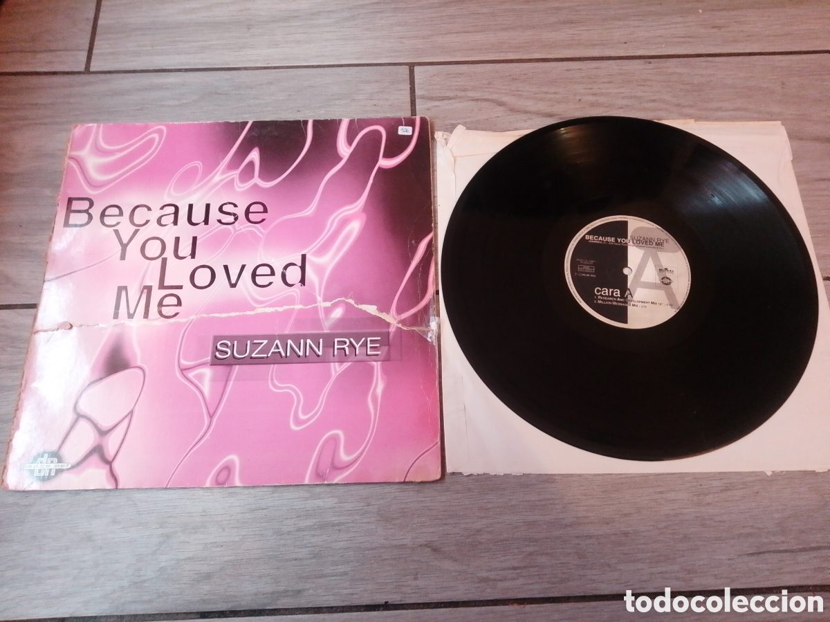 Discos de vinilo: SUZANN RYE - BECAUSE YOU LOVED ME - MAXI - SPAIN - BMG - PLS 106 - L -