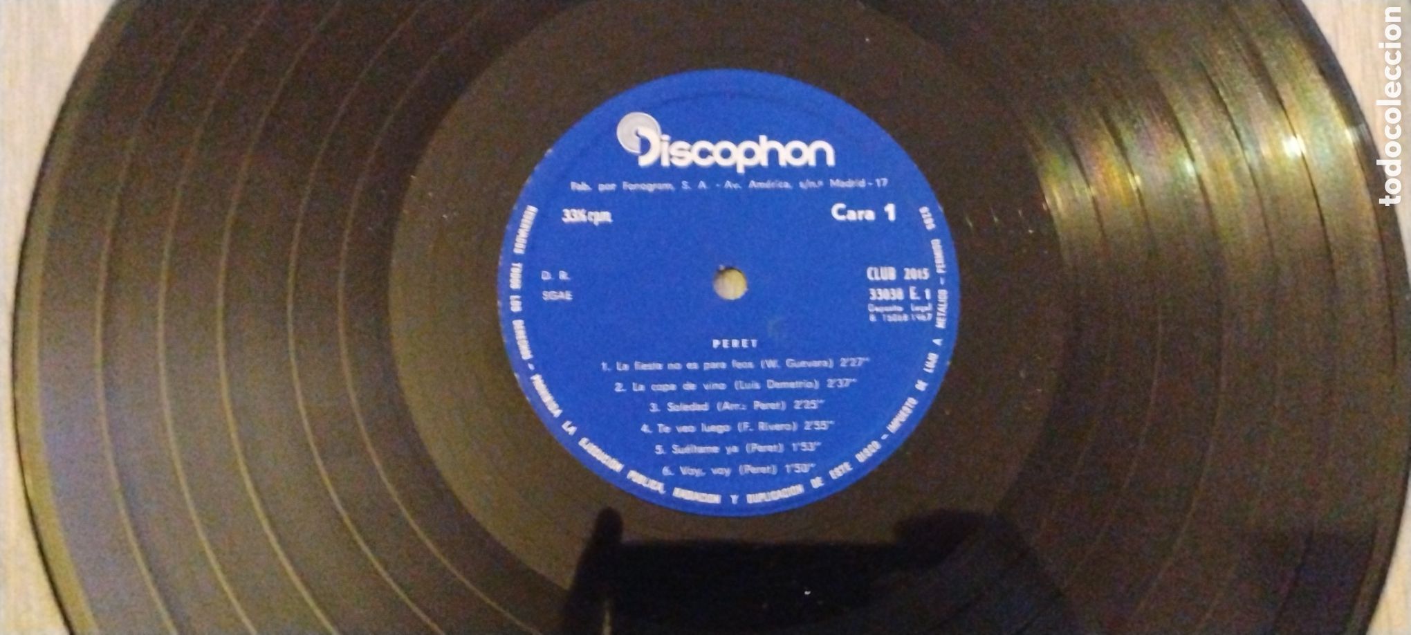 Discos de vinilo: PERET-PERET-LP-DISCOPHON/SPAIN-IB - Foto 5