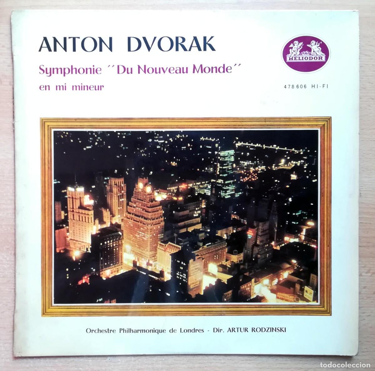 Discos de vinilo: Anton Dvorak. Sinfon&iacute;a del nuevo mundo, mi menor. Symphonie Du Nouveau Monde en mi menour.