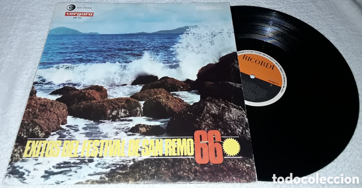 Discos de vinilo: LP- FESTIVAL DE SAN REMO - EXITOS DEL FESTIVAL DE SAN REMO 66 - BATTISTI, VANONI, BOBY SOLO, GINO
