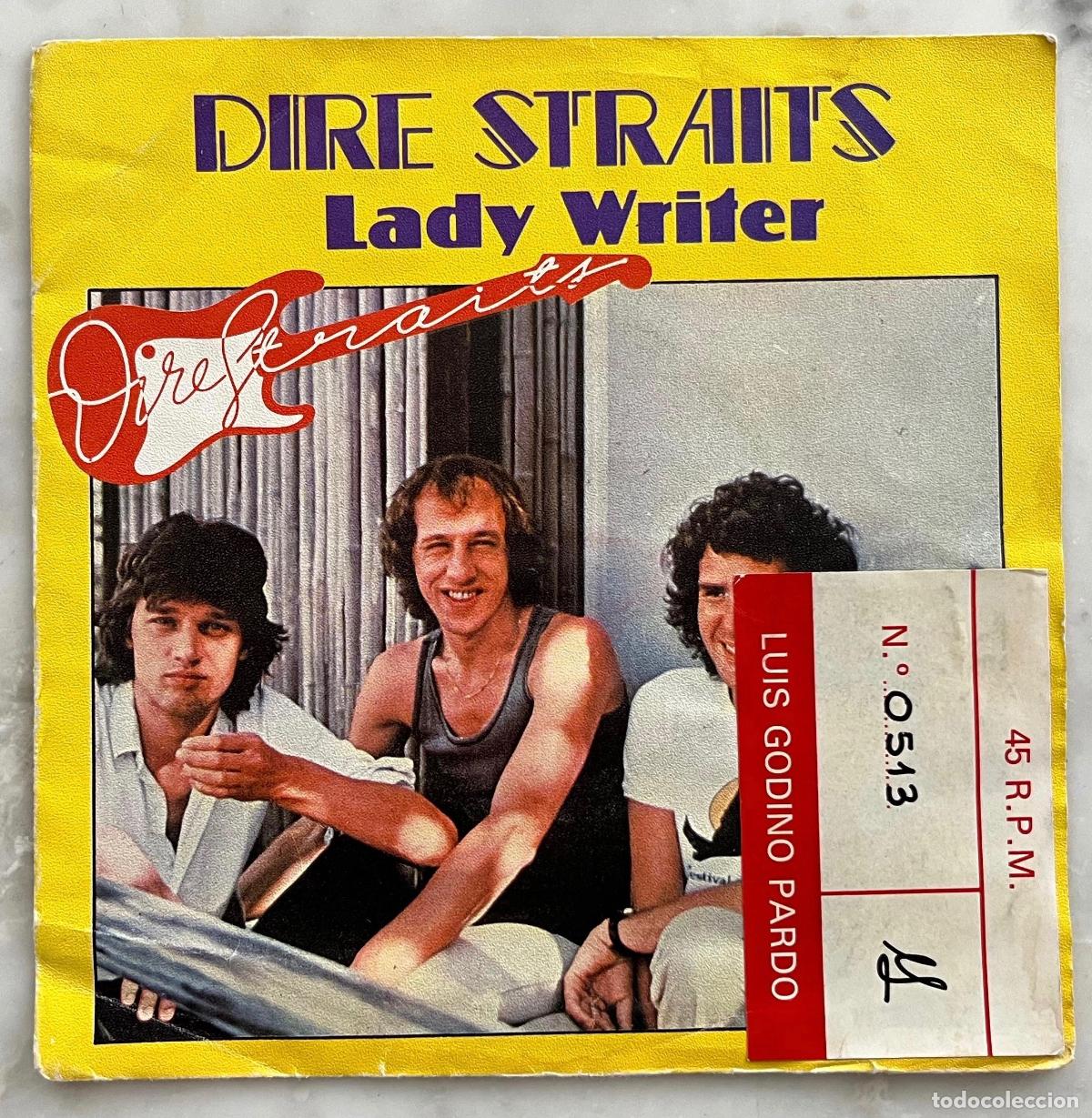 Discos de vinilo: DRE STRAITS. LADY WRITER. SOLO PORTADA SINGLE ESPA&Ntilde;A