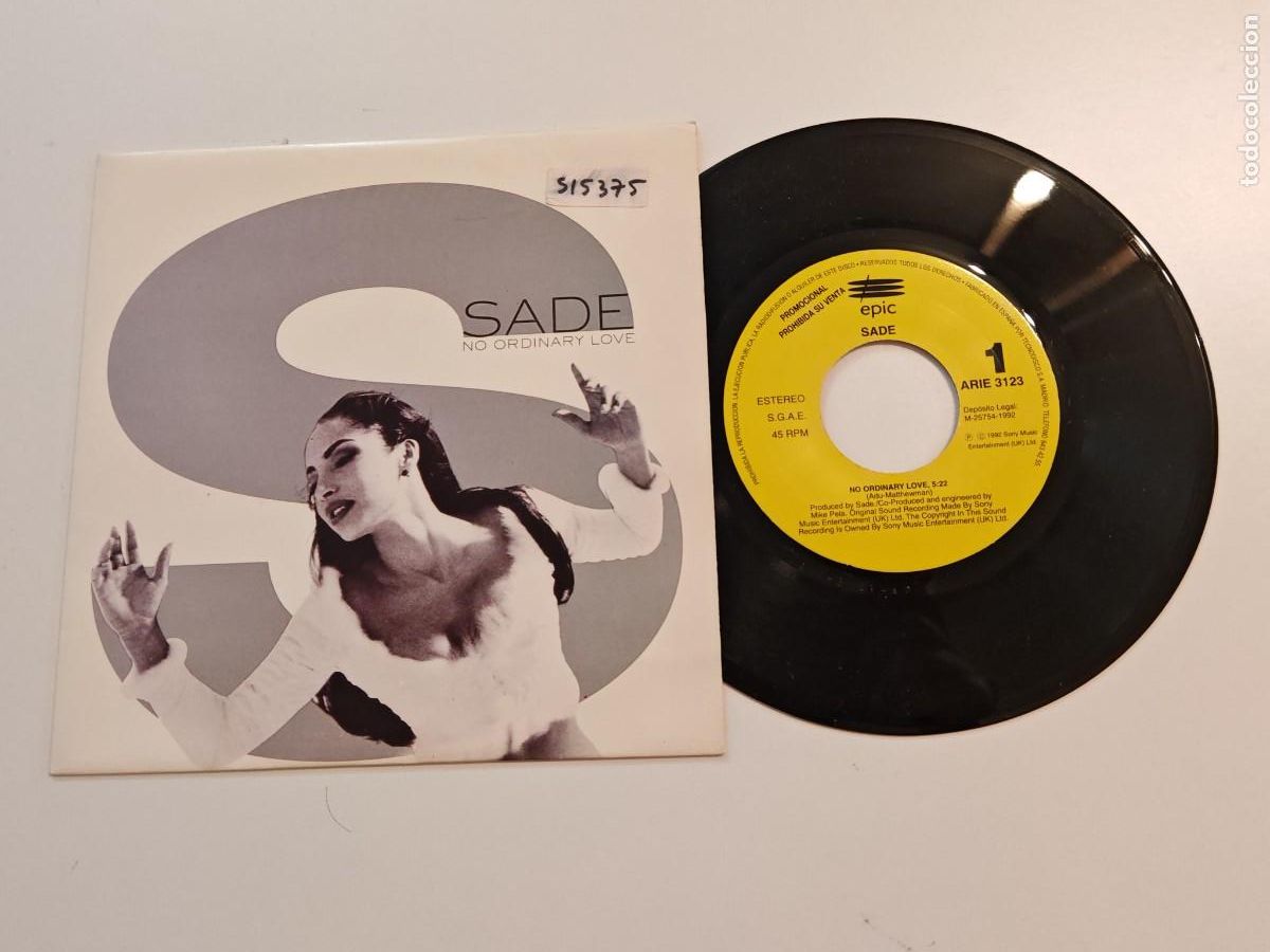 Discos de vinilo: SADE No ordinary love SINGLE VINILO PROMO ESPA&Ntilde;A DEL A&Ntilde;O 1992 CONTIENE 1 TEMA
