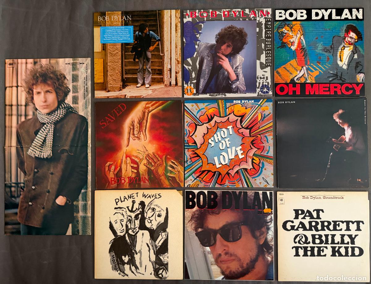 Discos de vinilo: Bob Dylan , lote 10 lp . procedentes de coleccionista , muy buen estado , Claudia Cardinale , etc.
