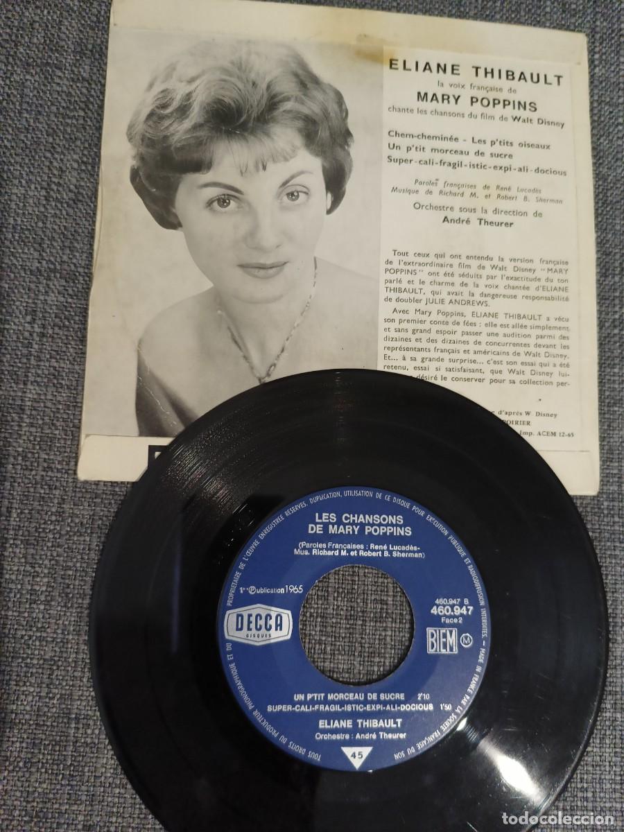 Discos de vinilo: Les chanson de Mary Poppins. 1965 - Foto 2
