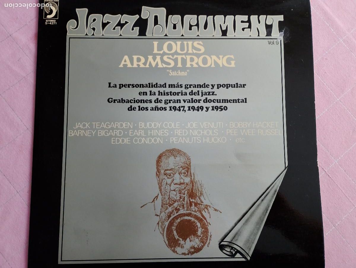 Discos de vinilo: Louis Armstrong Satchmo Jazz document 1974 lp discophon Spain (S) 4271 - Louis Armstrong Satchmo
