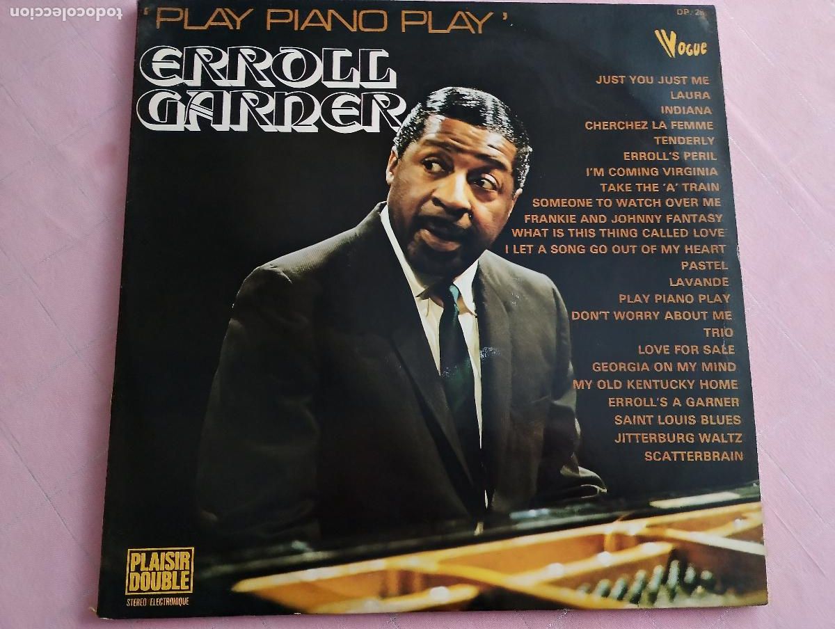 Discos de vinilo: Erroll Garner. Play Piano Play. 1974 doble portada 2LP ed francia