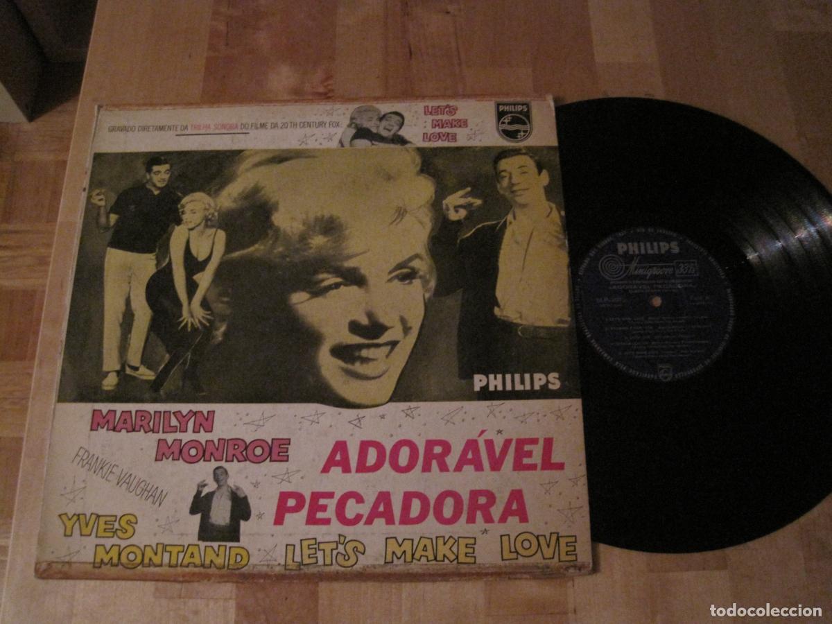 Discos de vinilo: LP ADORAVEL PECADORA LET&acute;S MAKE LOVE BSO PHILIPS 9076 BRASIL 1960 MARILYN MONROE YVES MONTAND