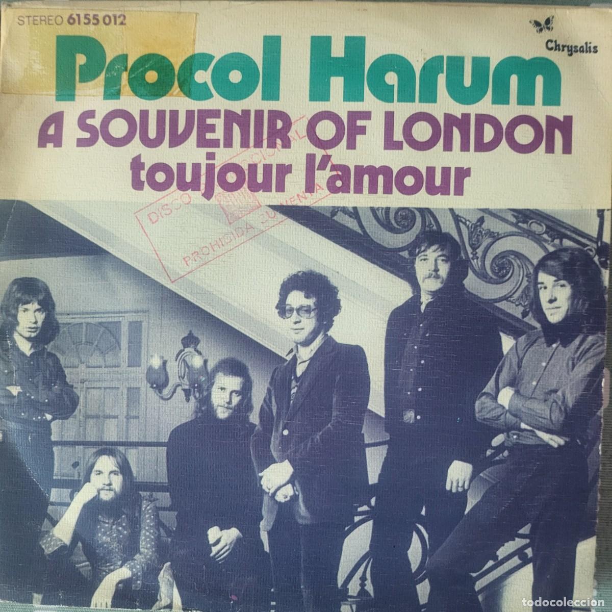 Vinyl records: Procol Harum single sello Chrysalis editado en Espa&ntilde;a a&ntilde;o 1973...