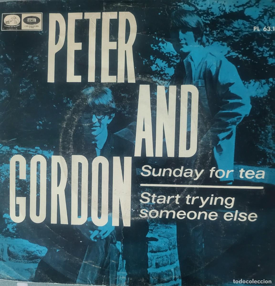 Discos de vinilo: Peter and Gordon single sello La voz de su amo editado en Espa&ntilde;a a&ntilde;o 1967...