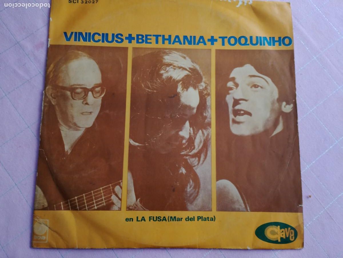 Discos de vinilo: Vinicius + Bethania + Toquinho &ndash; En La Fusa (Mar Del Plata) 1971 ed argentina
